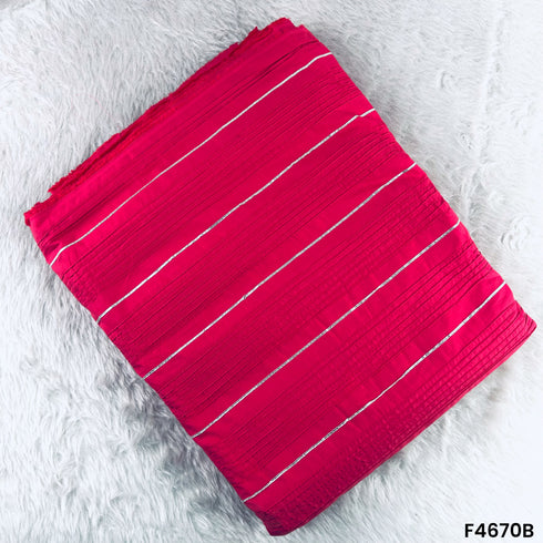 Pintex Gota Patti Cotton Fabric- F4670